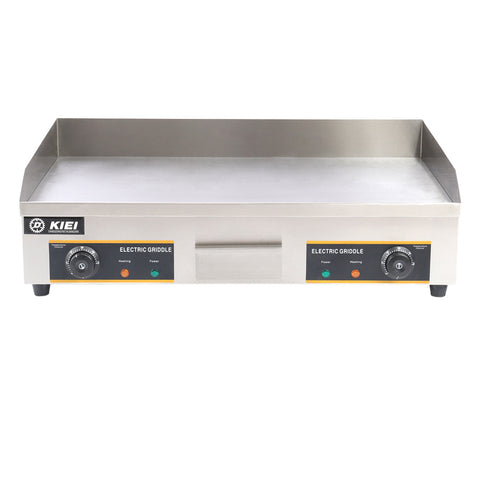 Livingandhome 4.4KW Stainless Steel Electric Countertop Flat Top Griddle, AI0161