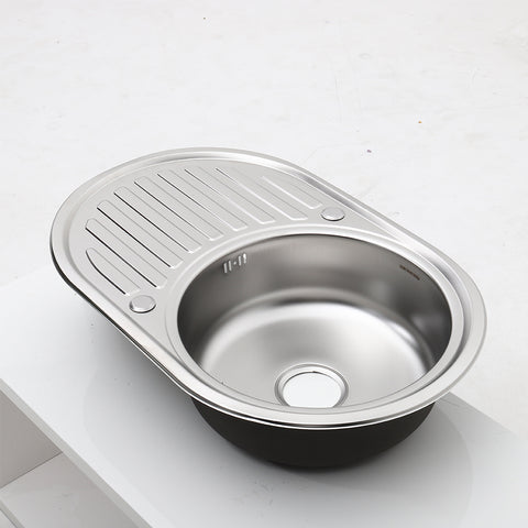 Livingandhome Large Inset Stainless Steel Kitchen Sink, AI0514