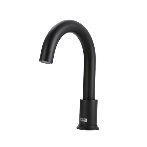 Livingandhome Contemporary Black 2-Handle Widespread Bathroom Faucet, DM0624