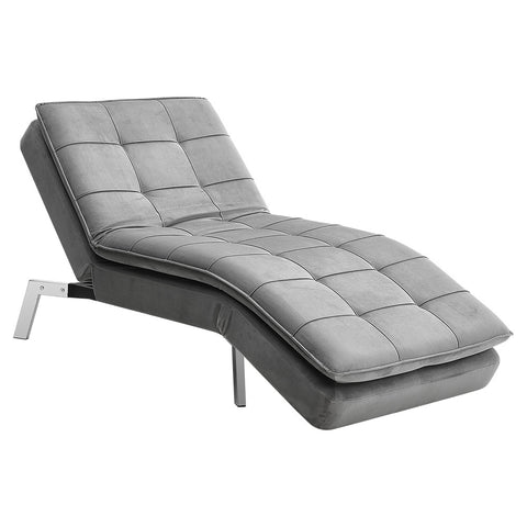 Livingandhome Fabric Upholstered Chaise Lounge, JM2227