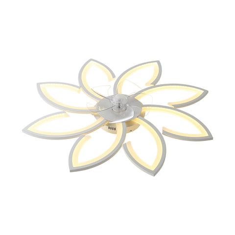 Modern Flower Shape Ceiling Fan with Light, DM0851