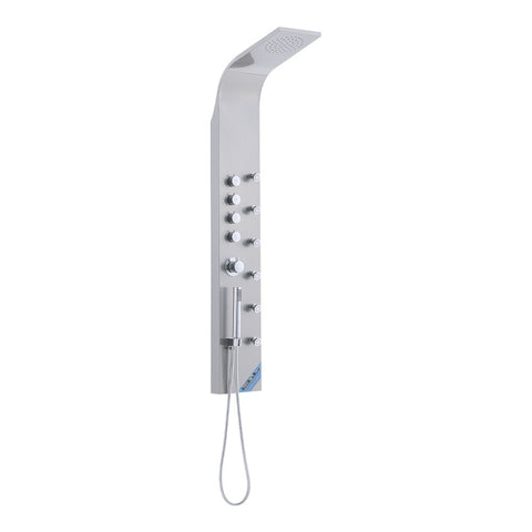 Livingandhome 4in1 Contemporary Shower Panel with Body Massage Jets, FI0911
