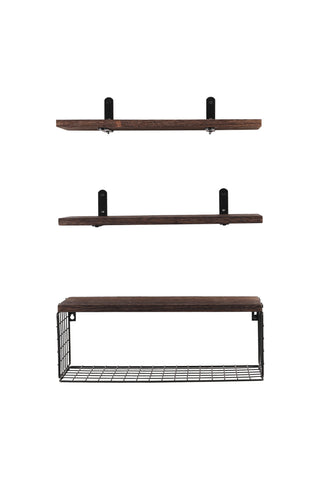 3Pcs Wooden Wall Floating Shelves, WZ0185
