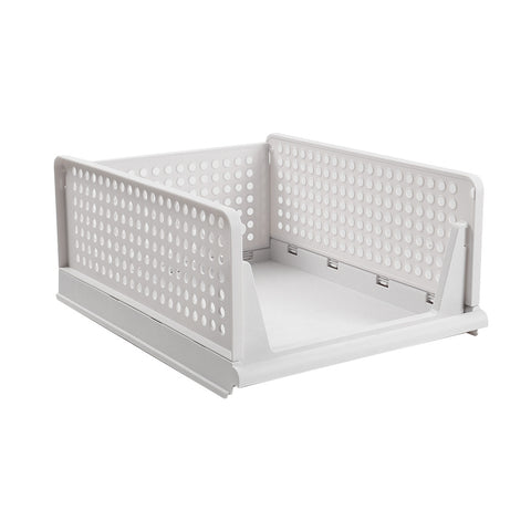 Livingandhome Foldable Stackable Drawer Storage Basket, CT0162