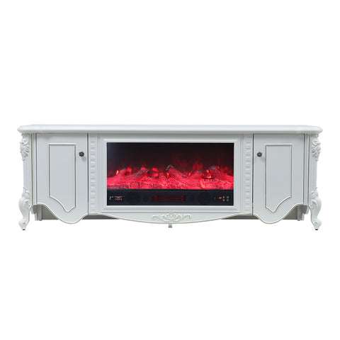 TV Stand Electric Fireplace Adjustable Flame with Remote, PM1512