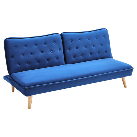 Livingandhome Upholstered Convertible Sofa Bed with Wood Leg, JM2235