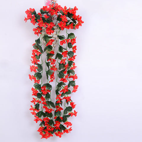 Livingandhome Decorative Wall Hanging Artificial Violet Vine Plant, SP0270