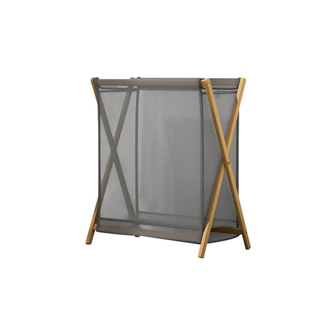 Livingandhome Modern Lanudry Hamper with Bamboo Frame, WM0466