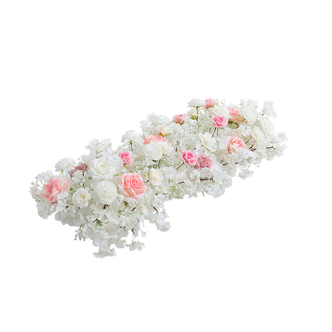 Livingandhome Artificial Cherry Blossoms Roses Row for Wedding Arch Table Centerpieces, SC1079