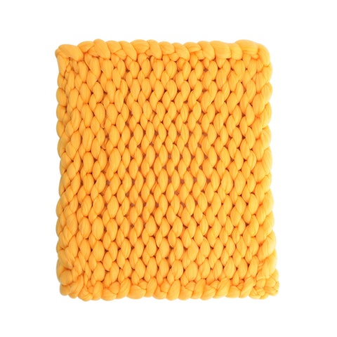 Livingandhome Handwoven Chunky Knit Throw Blanket for Home Decor, SC0396