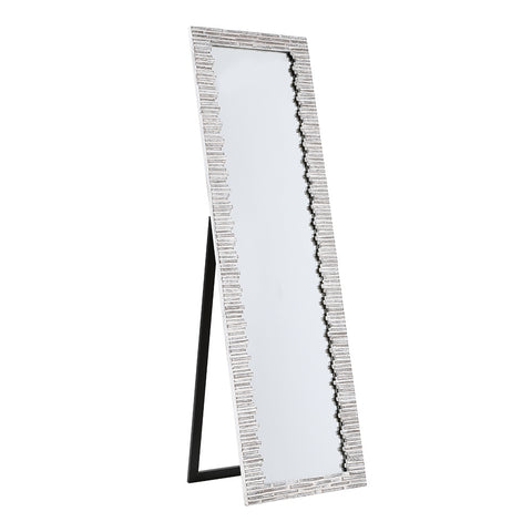 Livingandhome Modern Grey Full-Length Floor Mirror, FI0816