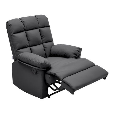 Livingandhome Faux Leather Upholstered Recliner Armchair, ZH1501