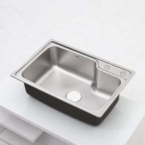 Livingandhome Stainless Steel Kitchen Sink Single Bowl Catering, AI0508