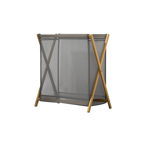 Livingandhome Modern Lanudry Hamper with Bamboo Frame, WM0467