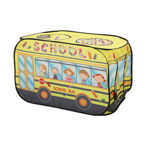Kidkid School Bus-Themed Play Tent with 2 Top Openings, WF0204