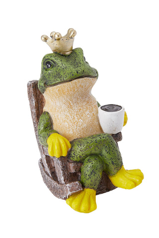 Lifeideas Frog Prince Figurine Resin Tabletop Ornament, LY0039