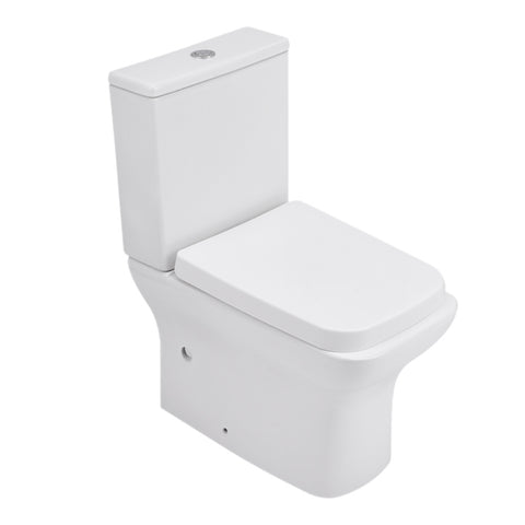 2-Piece Elongated Square Toilet with Dual Flush, ZD0020ZD0021