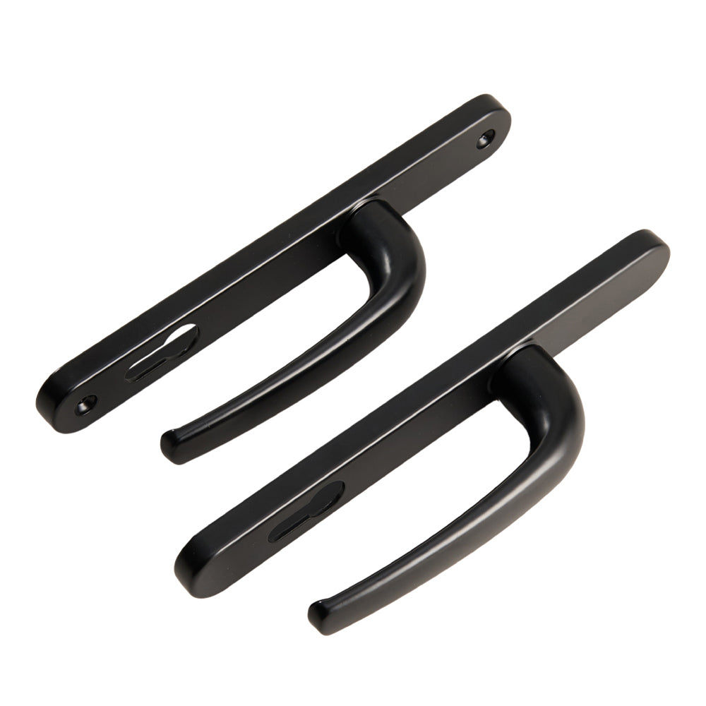 Mira 1905 Antique Black Window Handle On Oval Rosette In - View #4