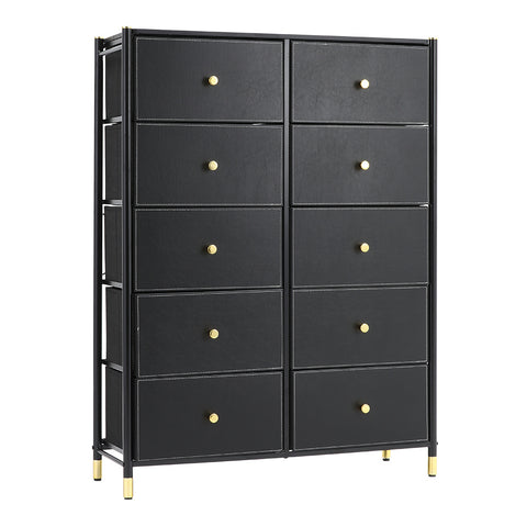 Livingandhome 10-Drawer Plastic Storage Cabinet, XY0424