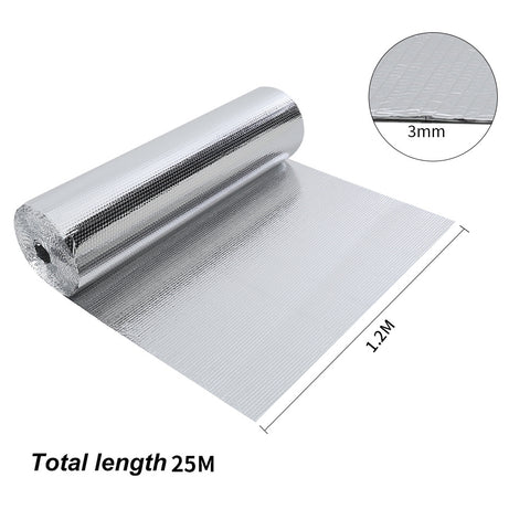 Livingandhome Reflective Single Bubble Aluminum Foil Insulation Roll, SC0548