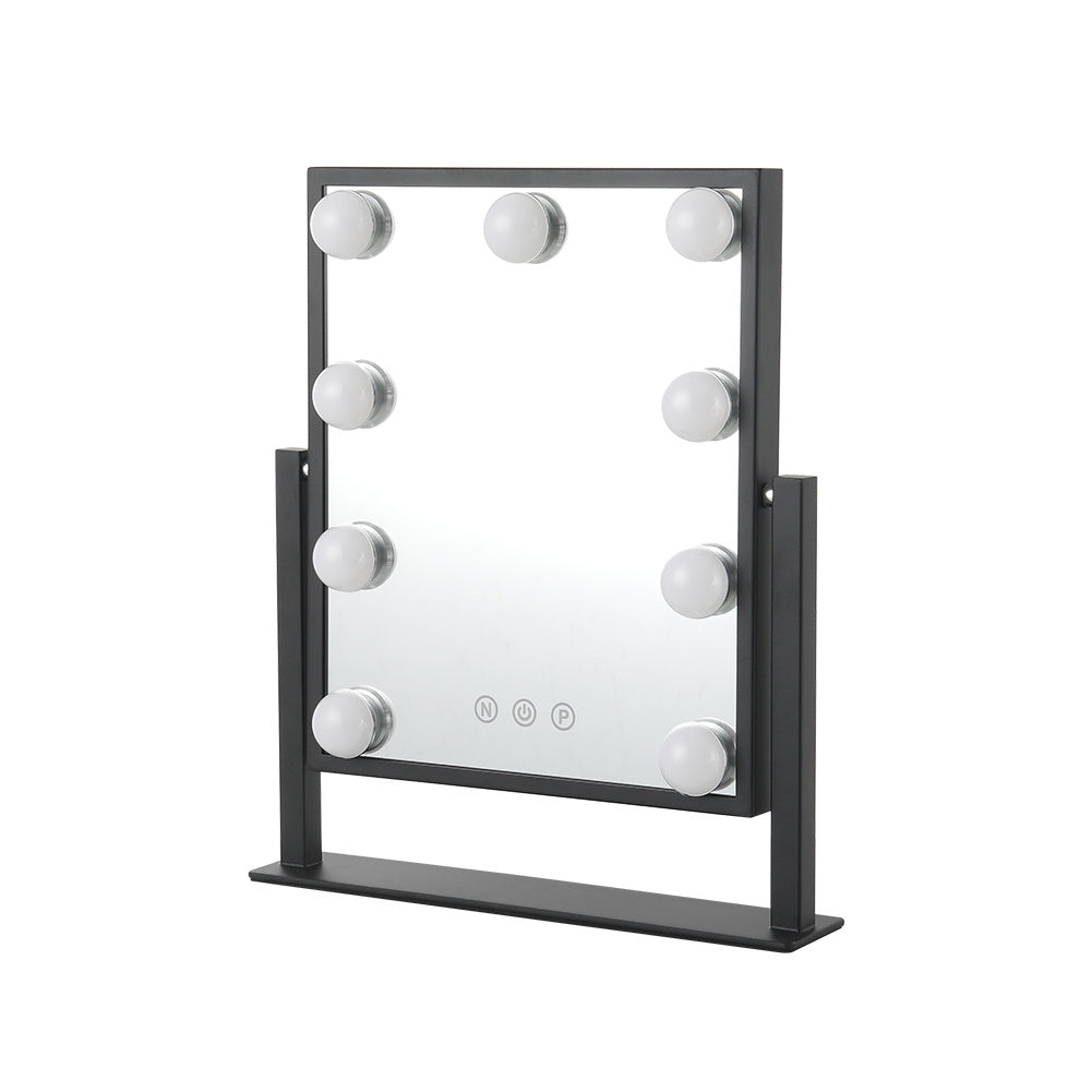 Livingandhome Hollywood Vanity Mirror with 9 LED Bulbs, 3 Color Lighti EVER STRONG