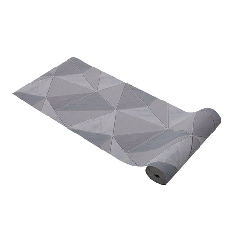 Lifeideas Metallic Geometric Wallpaper Roll in Light Grey, SW0751
