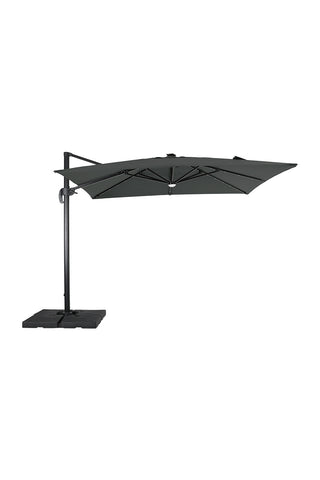 Garden Sanctuary Square Cantilever Parasol with Solar-Powered LED Lights, LG1269