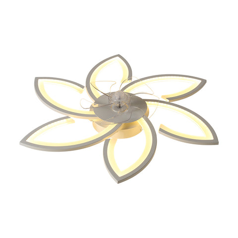 Modern Flower Shape Ceiling Fan with Light, DM0850