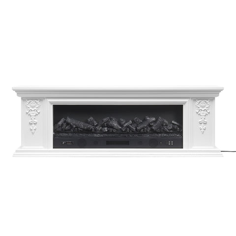 TV Stand Electric Fireplace Adjustable Flame with Remote, PM1514