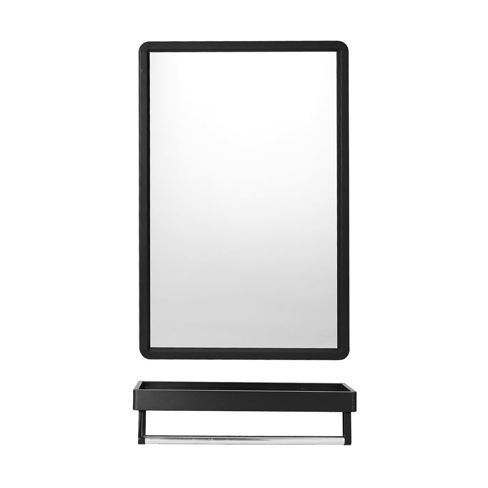 Black Bathroom Mirror with Shelf, WM0651 – EVER STRONG