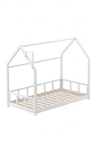 Livingandhome Kid’s Bed with House Frame Pine Wood, ZH1507