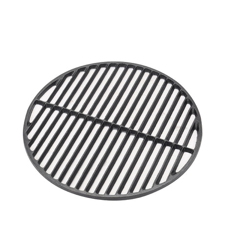 Livingandhome Circular Cast Iron Grilling Grate, Dual Side Grid for BBQ, CX0448
