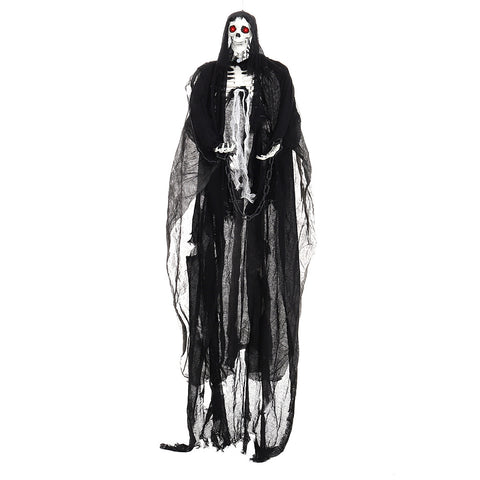 Livingandhome Halloween Hanging Skeleton Ghost with Motion Sensor, SP2671