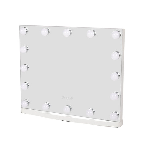 Livingandhome Rectangle Hollywood LED Lighted Cosmetic Mirror, SC1080