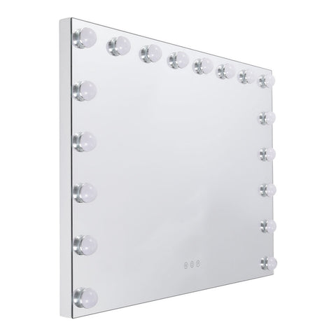Sheonly Rectangle Hollywood Vanity Mirror with 18 Dimmable LED Bulbs, SW0671