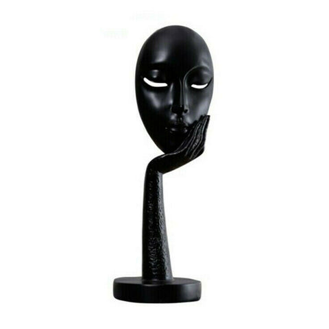Livingandhome Abstract Resin Woman Face Statue Home Decoration, SP2707