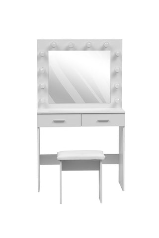 Hollywood Dressing Table Set with Large Lighted Mirror, FI0974