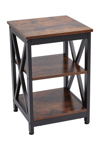 Livingandhome Vintage Wooden Side Table, XY0376