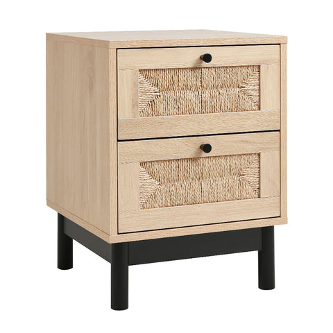 H&O Direct 2-Drawer Woven Accent Cabinet, JM2286