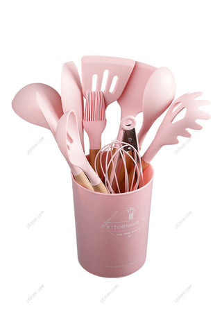 11-piece Silicone Kitchen Utensil Set for Nonstick Cookware, KT0086