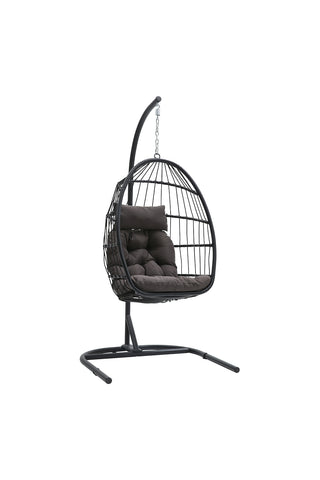 Garden Sanctuary Outdoor Hanging Egg-Shaped Chair, WB0060