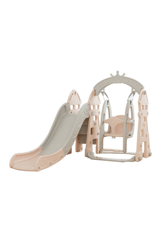 Kidkid 3-in-1 Toddler Plastic Swing Slide Climber Playset for Indoor Outdoor, FI1029