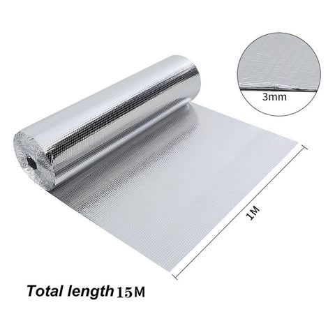Livingandhome Reflective Single Bubble Aluminum Foil Insulation Roll, SC1094