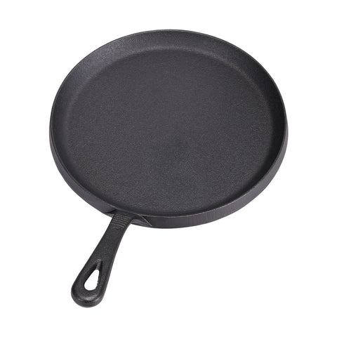 Livingandhome Black Cast-Iron Pan with Stay-Cool Handle, CX0028