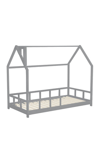 Livingandhome Kid’s Bed with House Frame Pine Wood, ZH1453