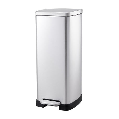 30L Stainless Steel Step Open Trash Can, KT0096
