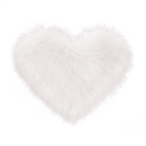 Lifeideas Heart Shaped Long Plush Throw Pillow Cover, LY0018