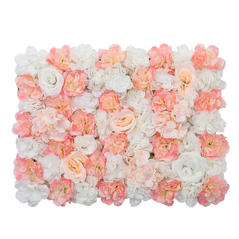 Livingandhome Artificial Rose Flower Backdrop Wall Panel, SC0266