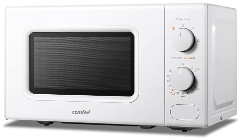 700W 20L Countertop Microwave Oven with Dual Knob, AJ0308