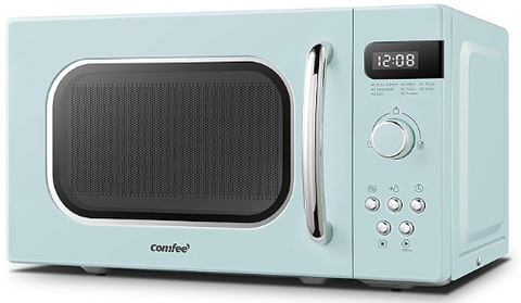 800W 20L Retro Microwave Oven with LED Display, AJ0305